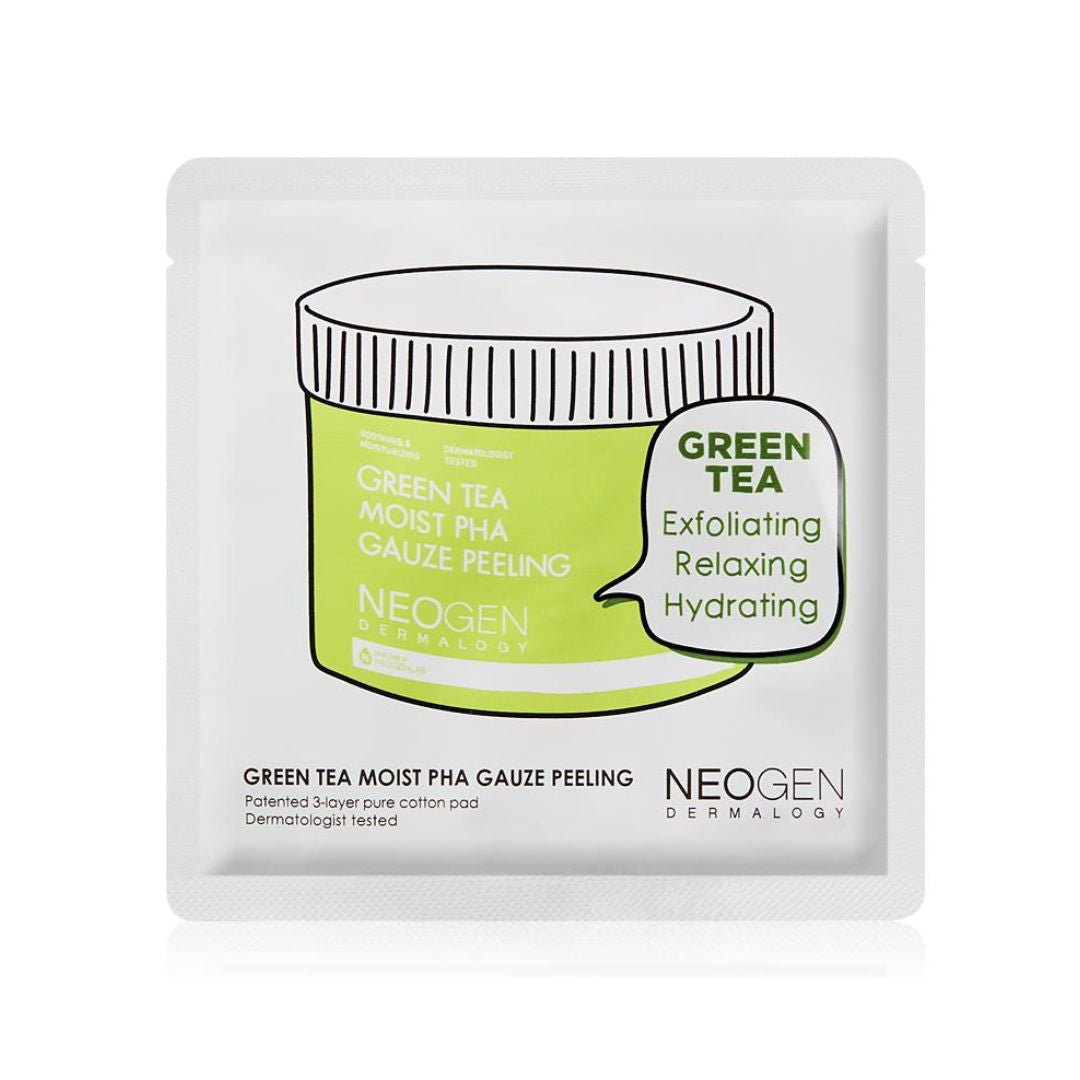 NEOGEN Green Tea Moist PHA Gauze Peeling Pad - Miessential