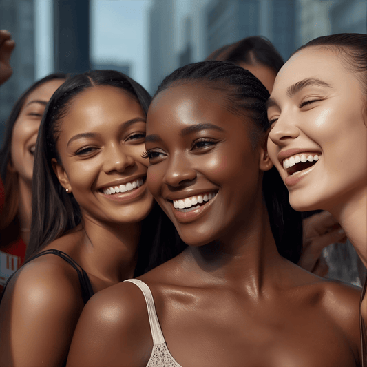 Canadian women with radiant, glass skin achieved with top K-beauty masks from KBeautyFactory.ca.