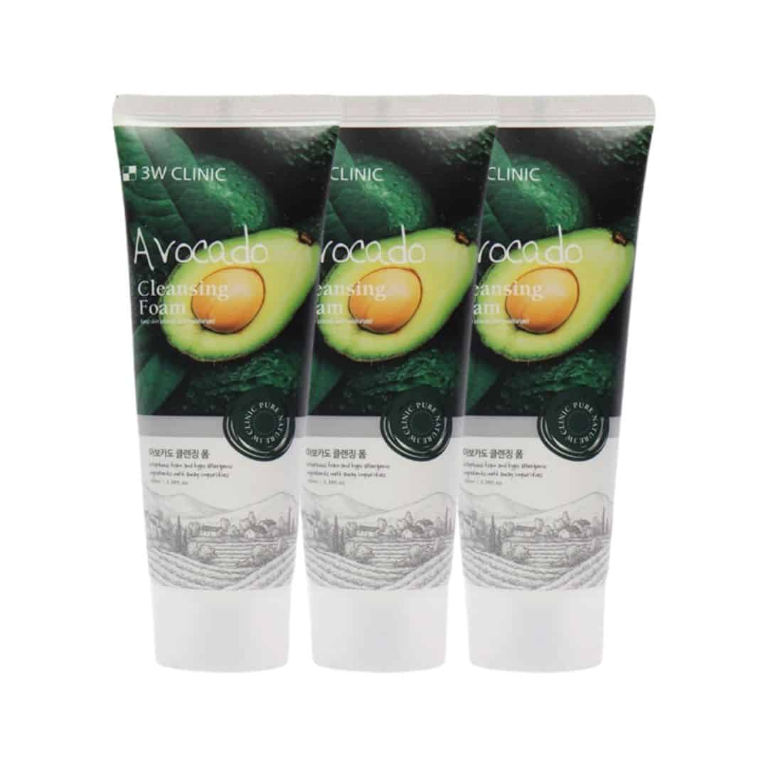 3W Clinic Avocado Cleansing Foam