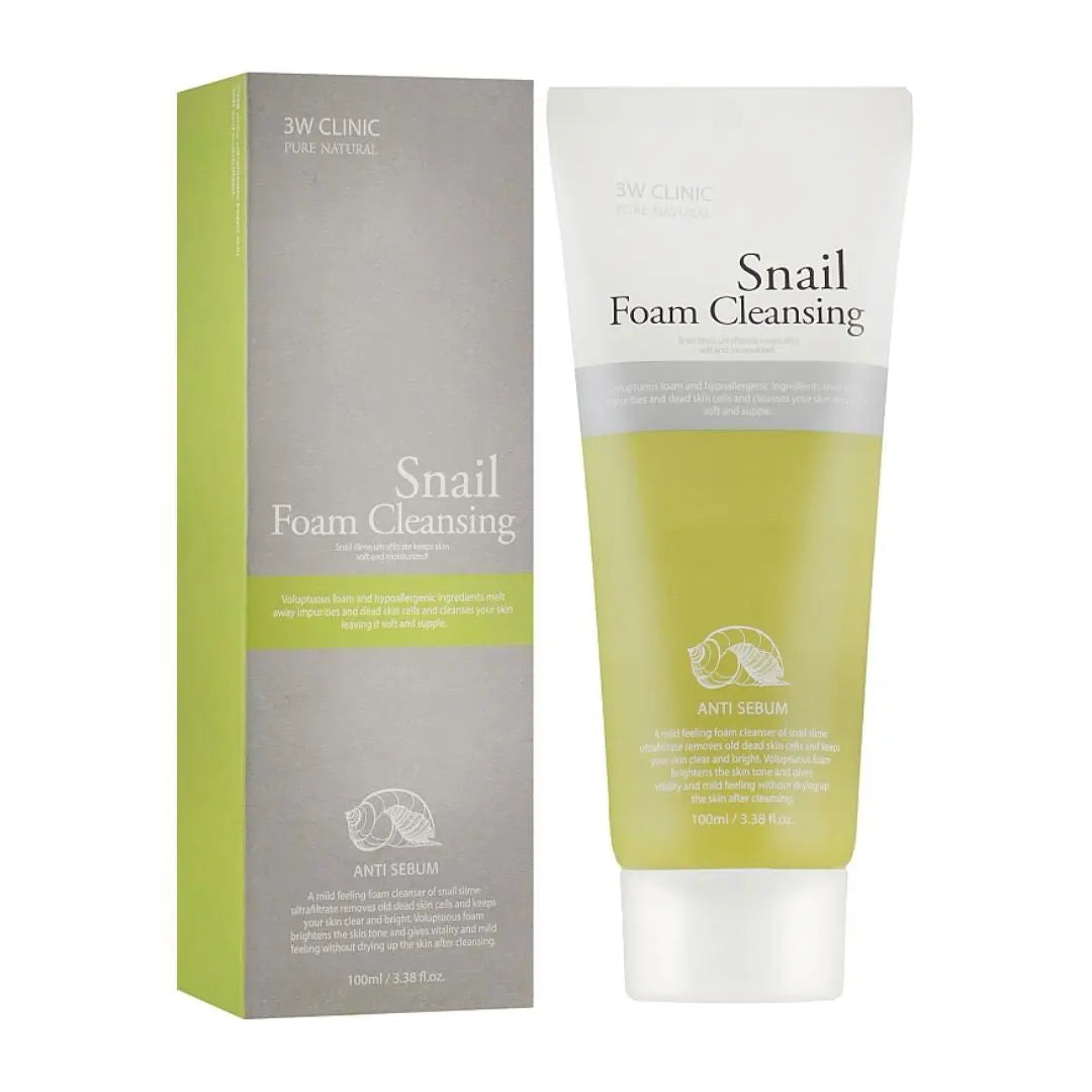 3W Clinic Snail Foam Cleansing