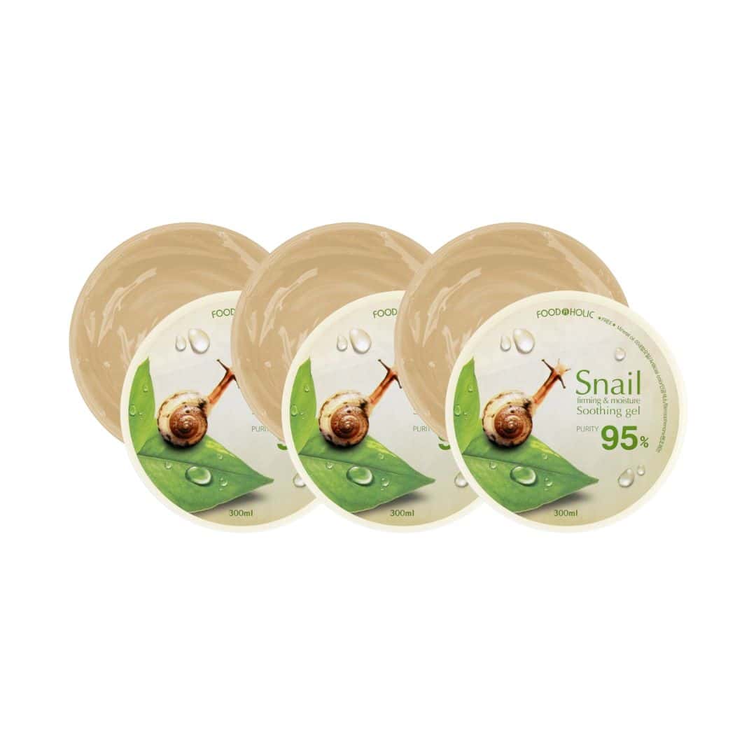 (3 Units) Foodaholic Snail Firming & Moisture Soothing Gel Purity 95%