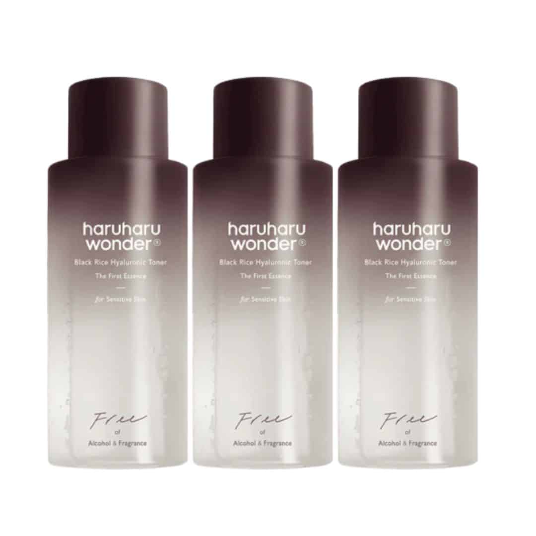 (3 Units) HARUHARU WONDER Black Rice Hyaluronic Toner