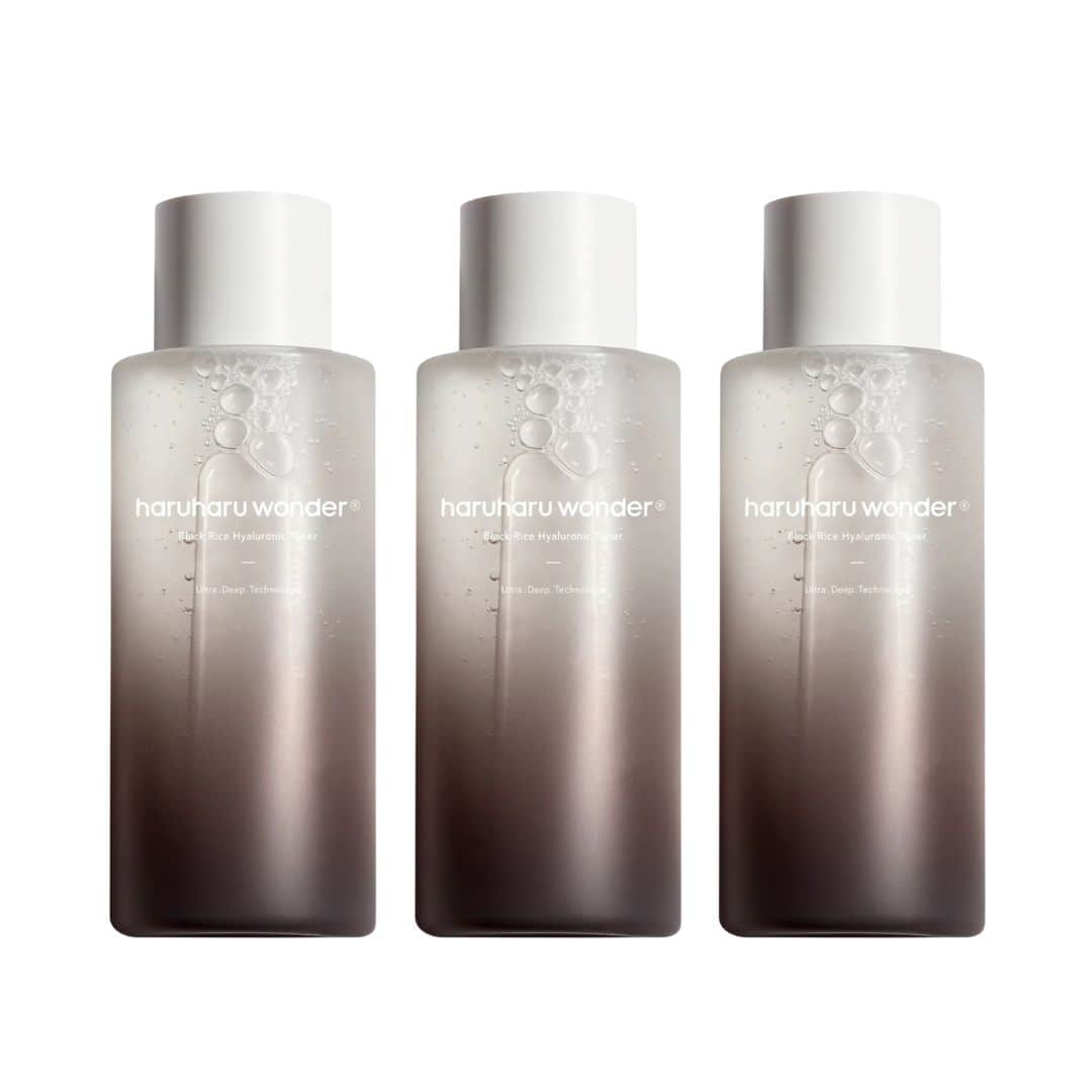 (3 Units) HARUHARU WONDER Black Rice Hyaluronic Toner