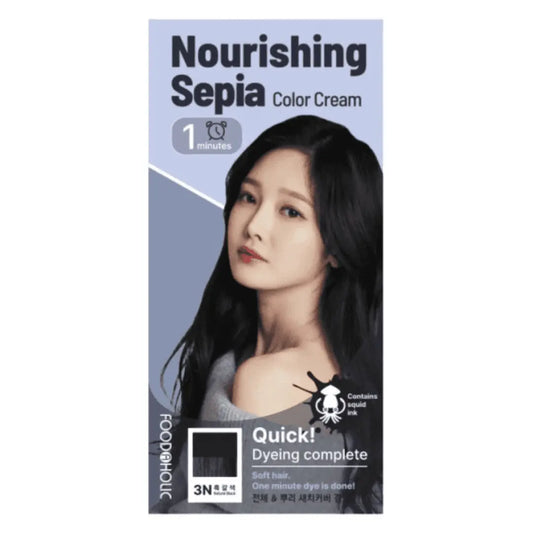 Foodaholic Nourishing Sepia 1 Min Hair Color 3N Natural Black (Wholesale) MiessentialStore