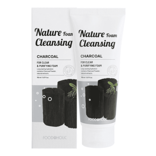 Foodaholic Nature Cleansing Foam Charcoal (Wholesale) MiessentialStore