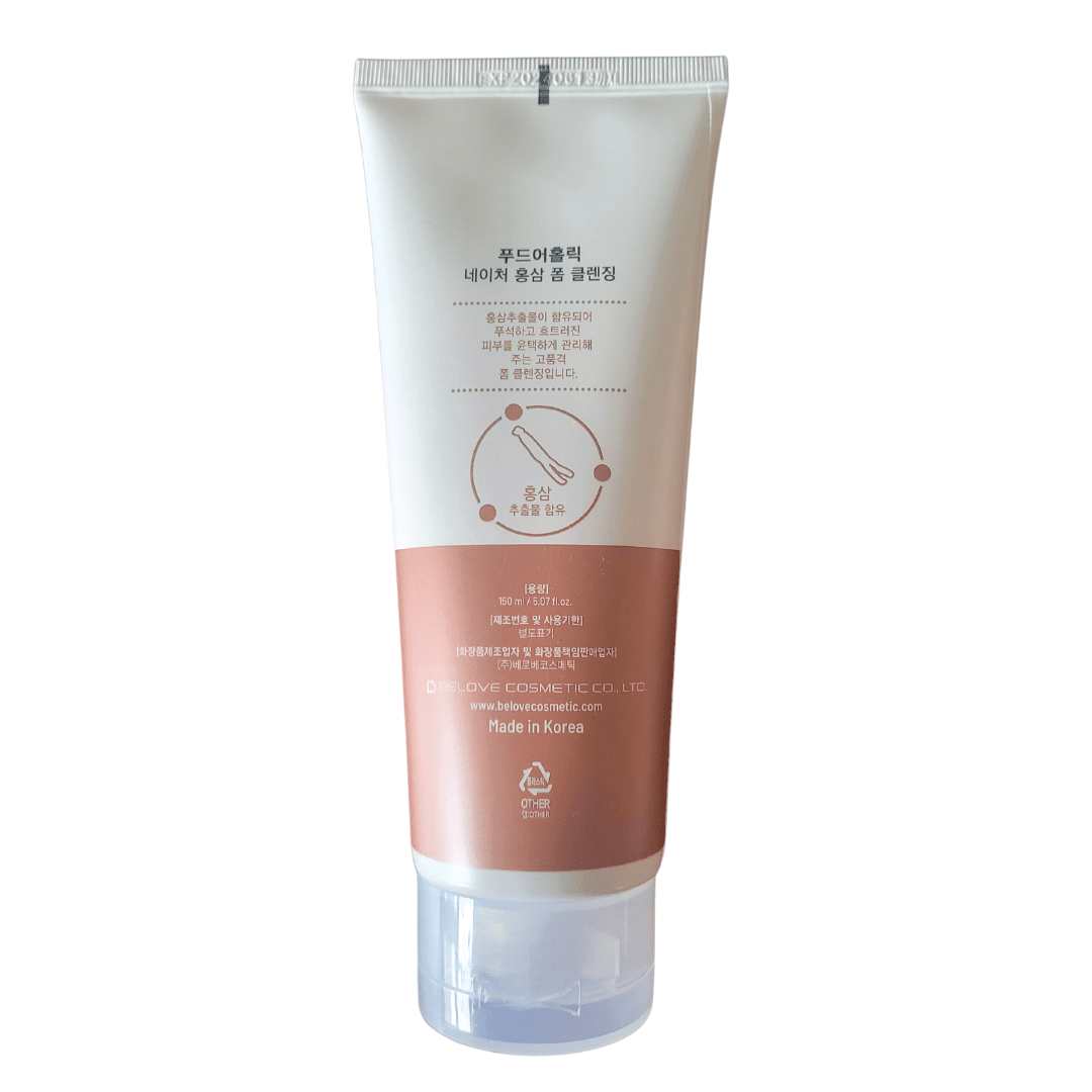 Foodaholic Nature Cleansing Foam Red Ginseng (Wholesale) MiessentialStore