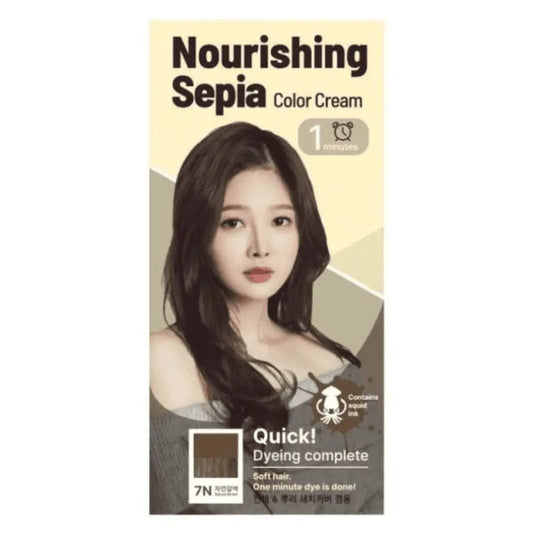 Foodaholic Nourishing Sepia 1 Min Hair Color 7N Natural Brown (Wholesale) MiessentialStore