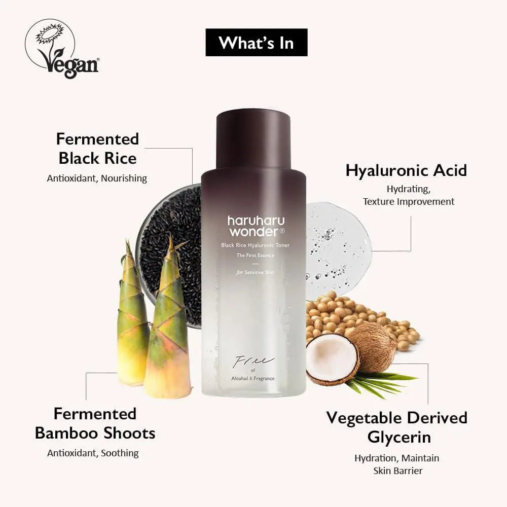 HARUHARU WONDER Black Rice Hyaluronic Toner Fragrance Free - Miessential