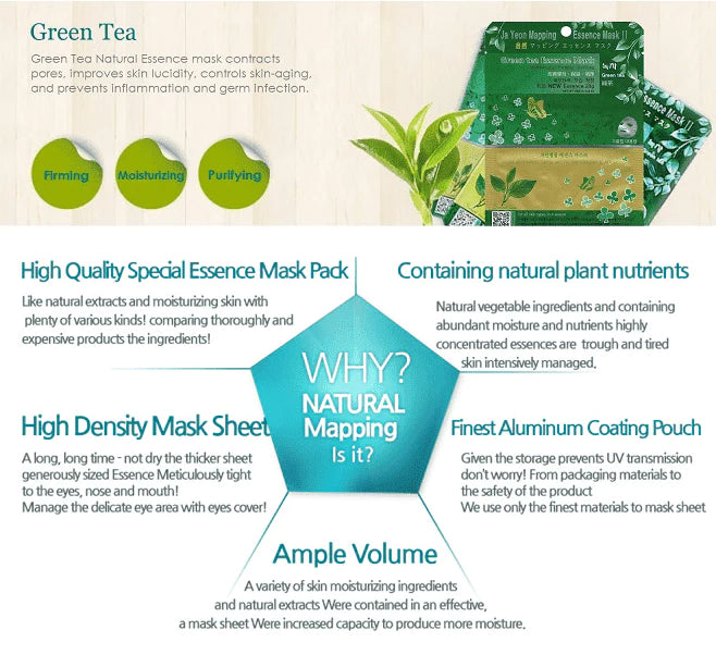 Ja Yeon Mapping Green Tea Purifying Mask (Wholesale) MiessentialStore