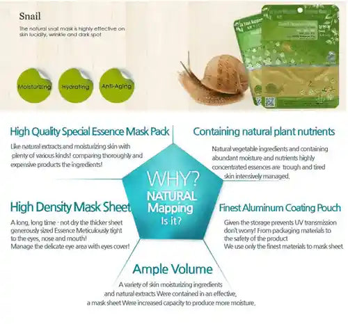 Ja Yeon Mapping Snail Anti-Aging Mask (Wholesale) MiessentialStore