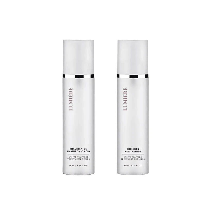 La Verne Lumiere White Tea Tree Toner Emulsion Duo - Miessential