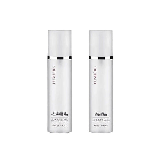 La Verne Lumiere White Tea Tree Toner Emulsion Duo - Miessential