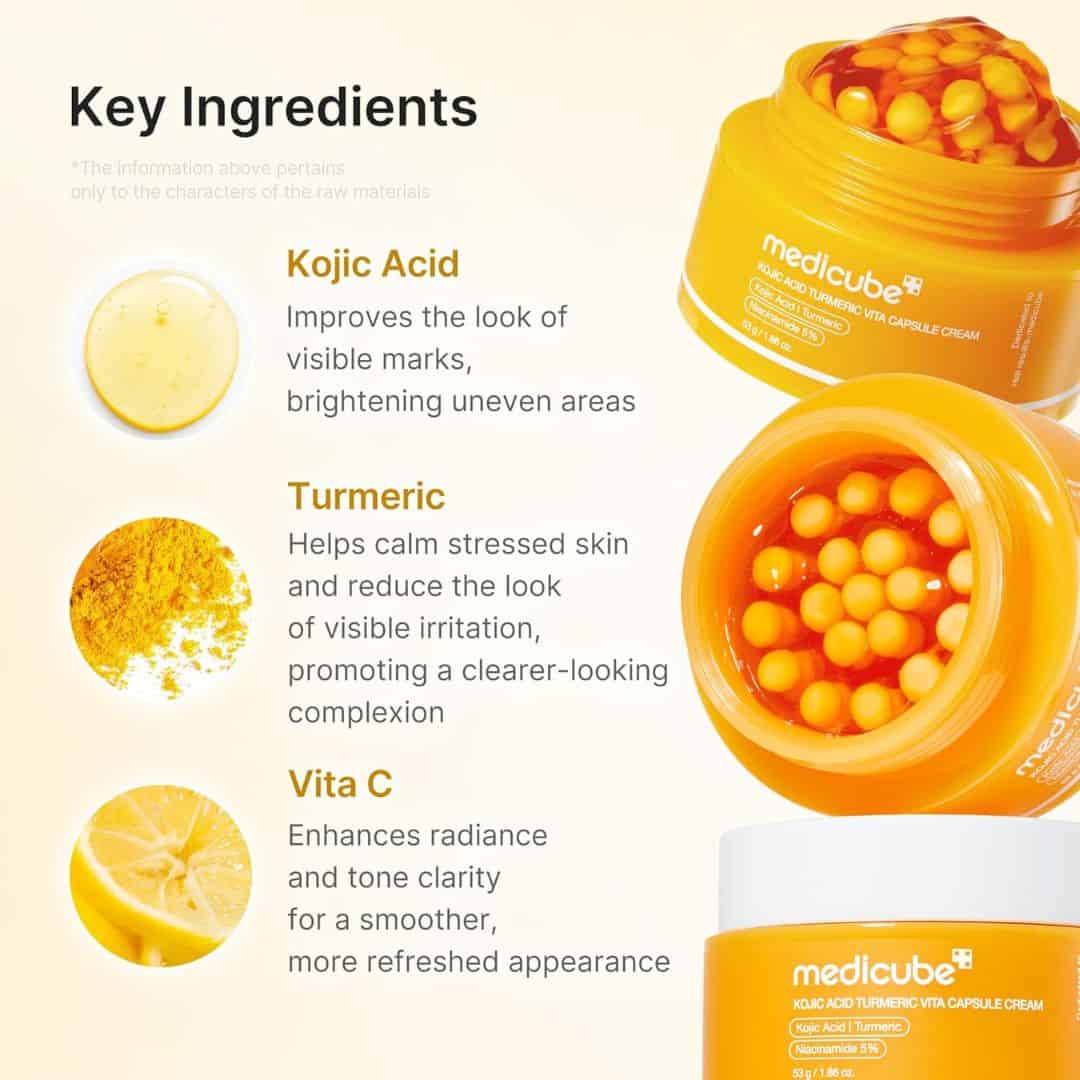 Medicube Kojic Acid Turmeric Vita Capsule Cream