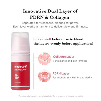 Medicube PDRN Pink Collagen Bubble Serum