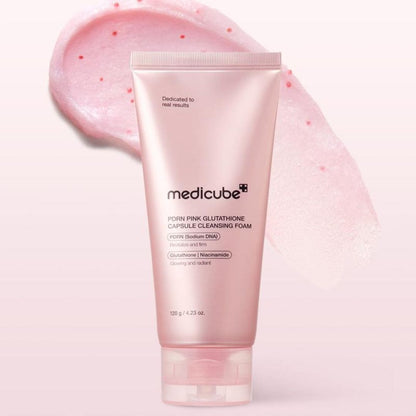 Medicube PDRN Pink Glutathione Capsule Cleansing Foam