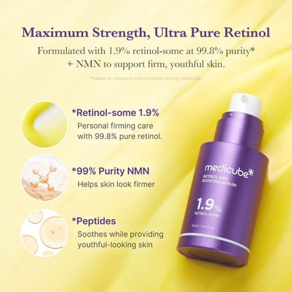 Medicube Retinol NMN Boosting Serum 1.9% Retinol-Some