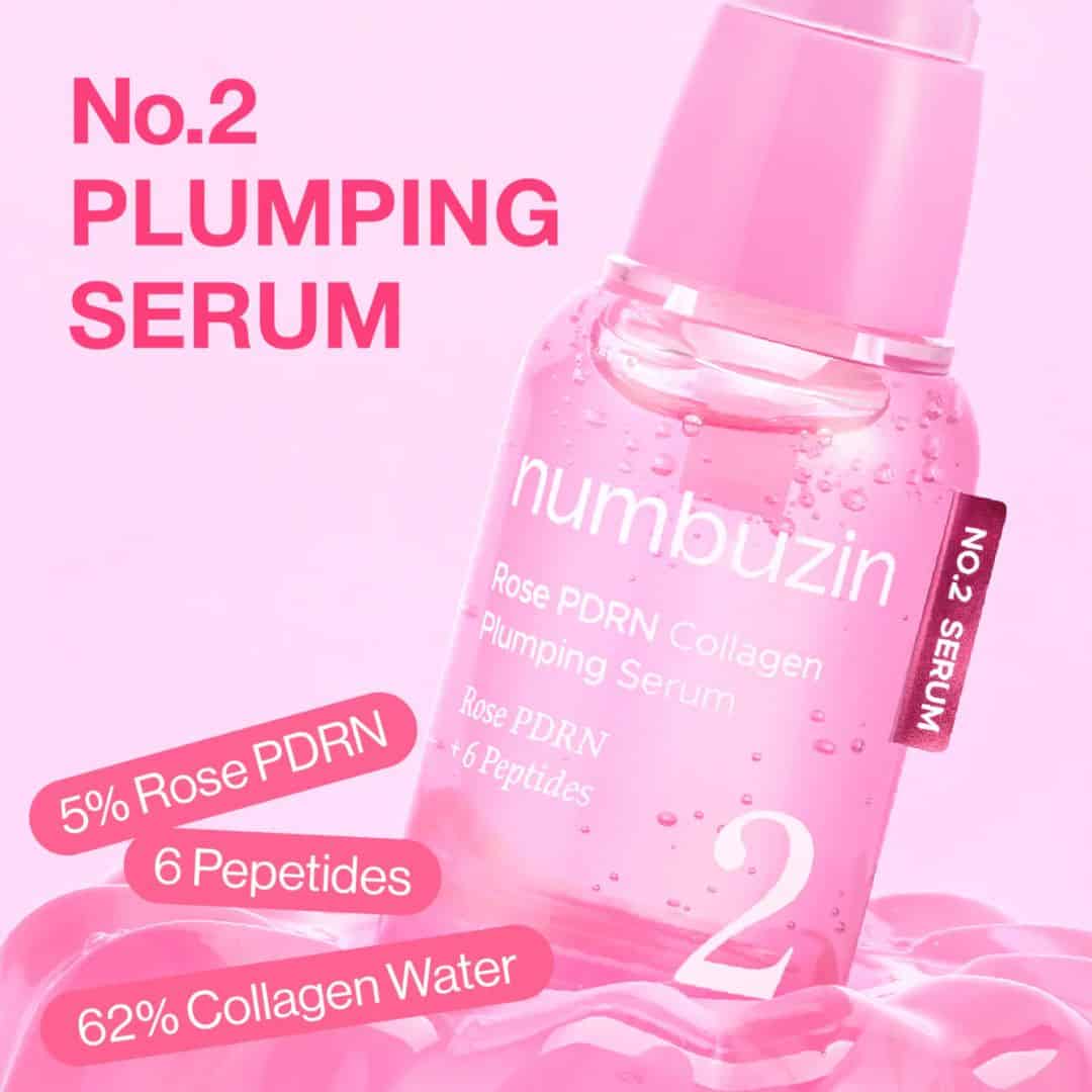 Numbuzin No.2 Rose PDRN Collagen 2X Plumping Serum