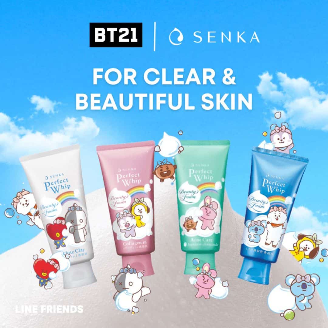 Shiseido Senka Perfect Whip Acne Care BT21 Edition