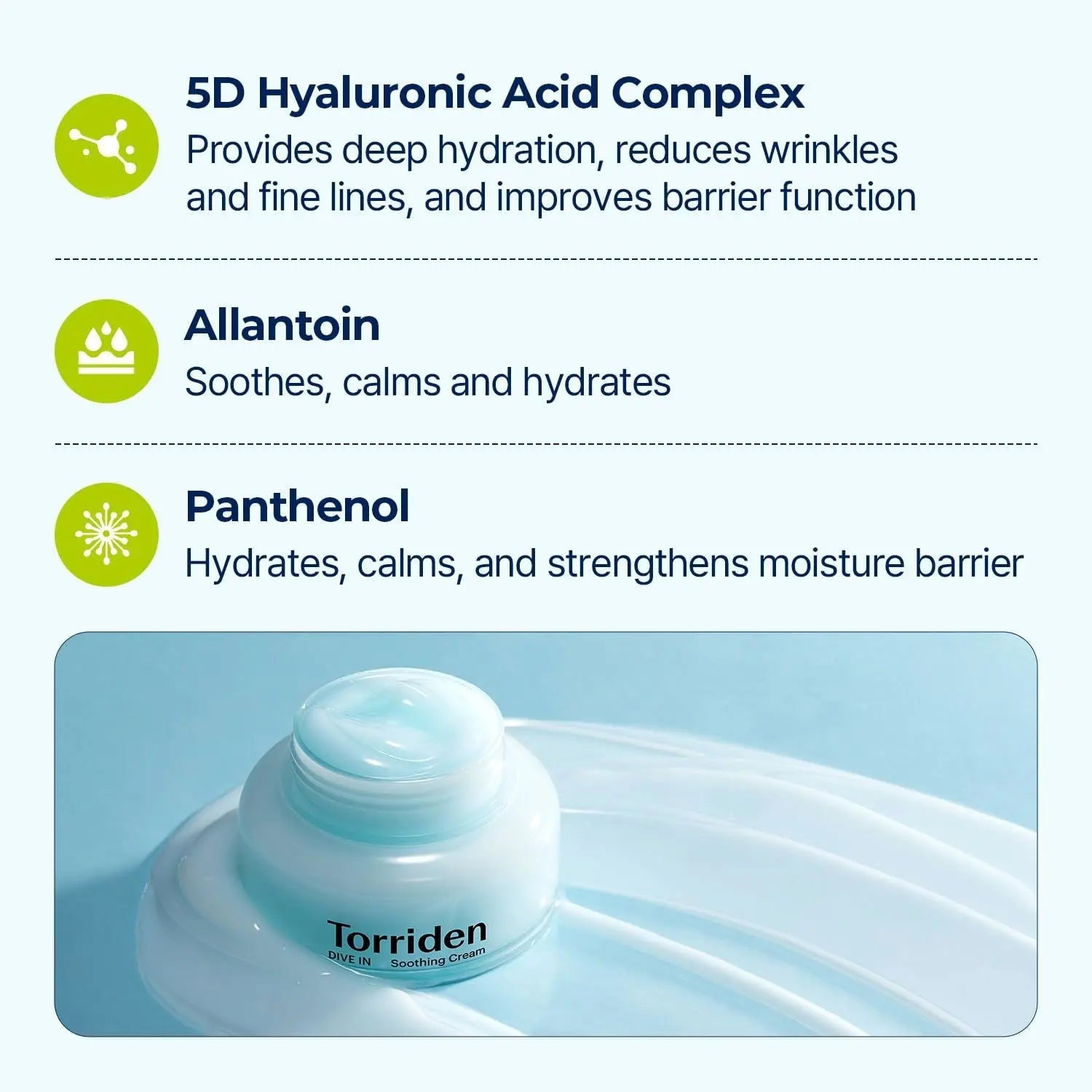 TORRIDEN Dive In Low Molecular Hyaluronic Acid Soothing Cream - Miessential