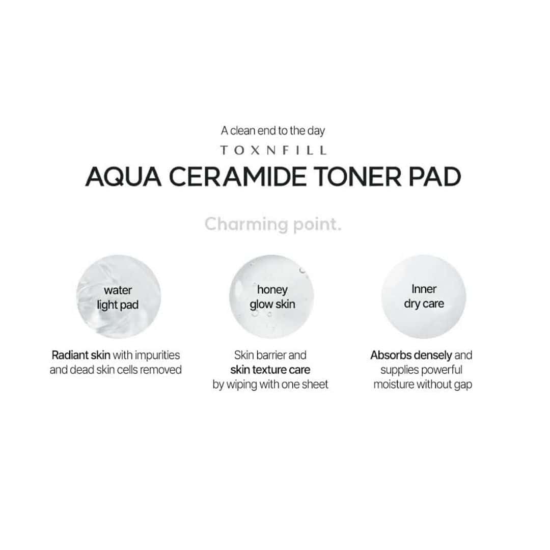 TOXNFILL Aqua Ceramide Toner Pad