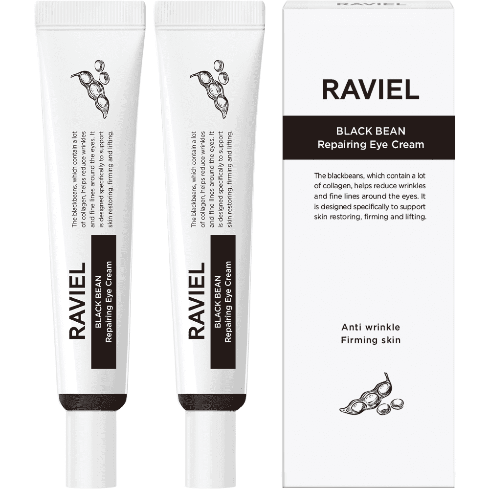 Raviel Black Bean Repairing Eye Cream 30ml X 2 (Wholesale) MiessentialStore