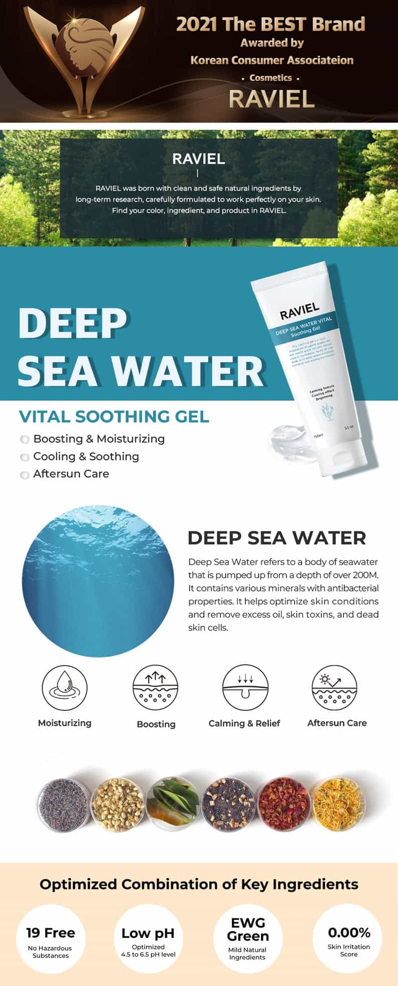 Raviel Deep Sea Vital Soothing Gel (Wholesale) MiessentialStore